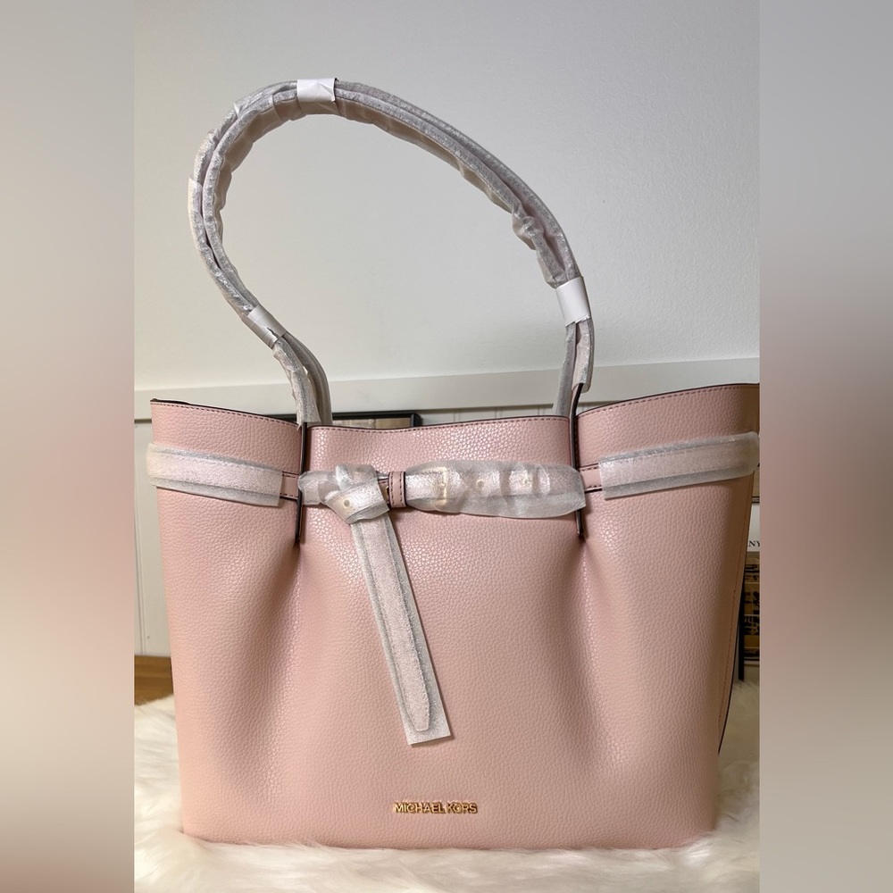 ✨NWT✨MICHAEL KORS Emilia Large Pebbled Leather Tote Bag